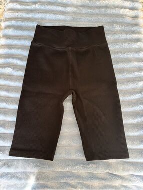 Calvin Klein High-Waist Ribbed Women’s Bike Shorts - XS